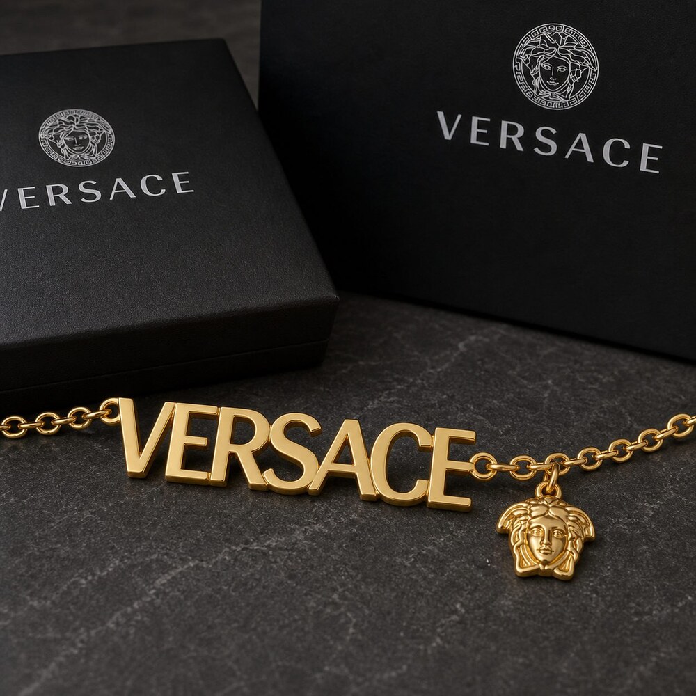 Versace Bold Statement Necklace Style 4 | New with Box - Picture 3 of 9